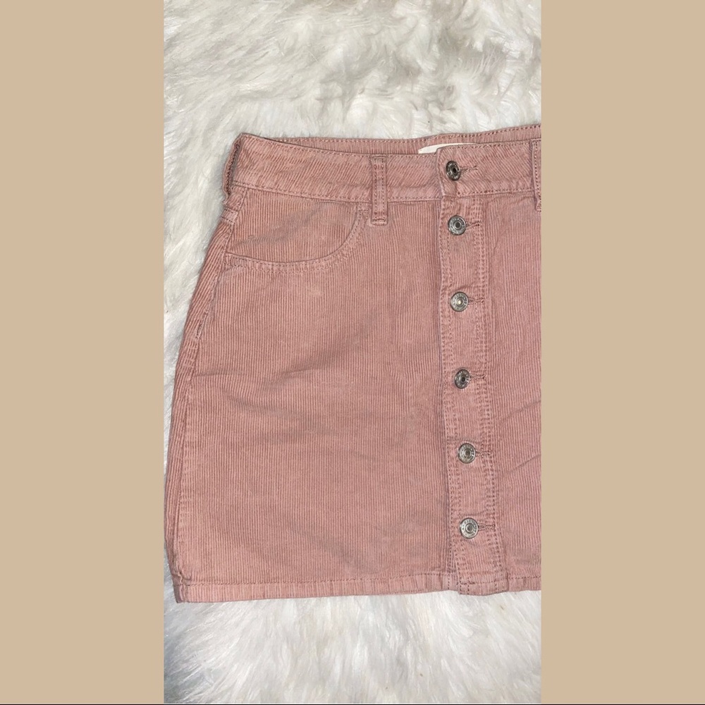 PacSun Light Pink Corduroy Skirt